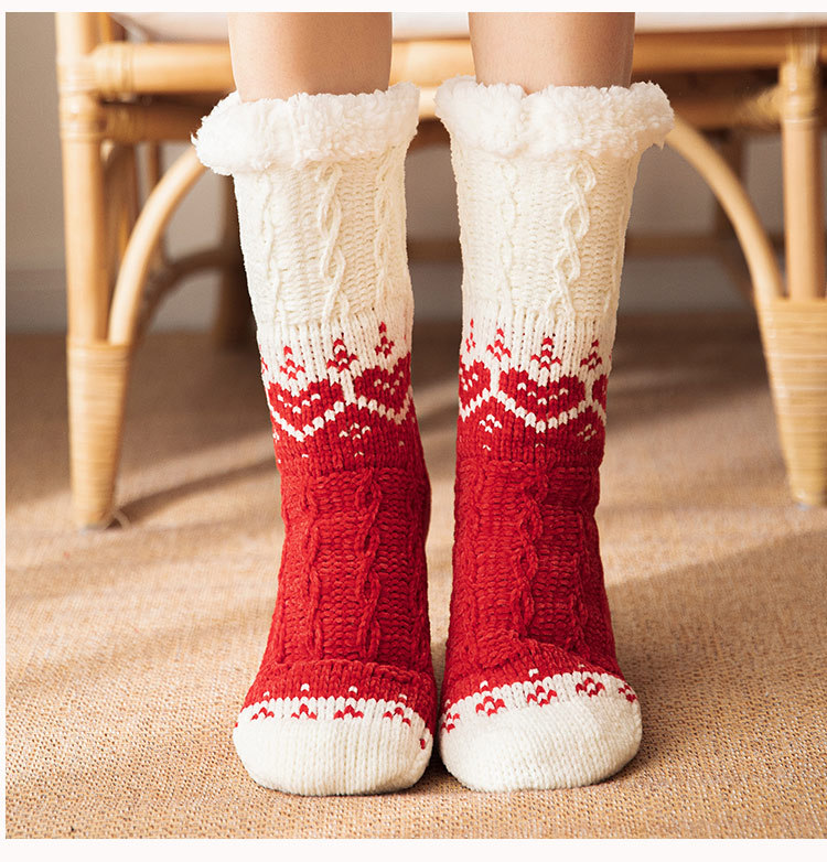 Womens Knitted Thicken Winter Socks Sleep Socks Floor Socks Thermal Socks